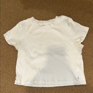 TNA white baby tee